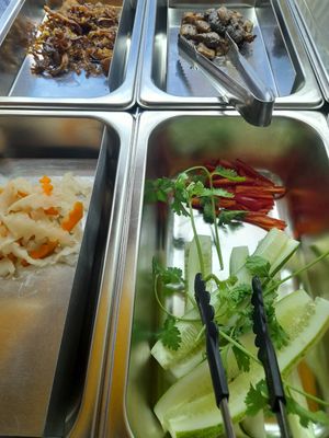 Vegan ingredients at Jōn Bánh Mi Chay Dây in Ho Chi Minh City