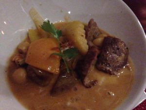Massamam curry with beef at Drink Art in Atlanta