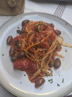 Arrabiata pasta. Amazing!! at Antica Trattoria Del Nilo in Naples