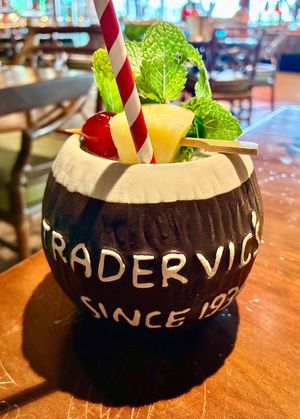 Coconut cocktail  at Trader Vic's - JBR in Dubai