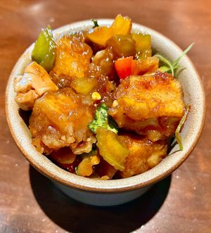 Kung Pao tofu at Trader Vic's - JBR in Dubai