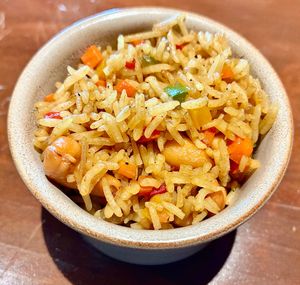Vegetable fried rice  at Trader Vic's - JBR in Dubai