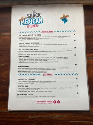 24/6/25 - no vegan cashew queso (cheese sauce) though 🫤  at The Shack Exmouth in Exmouth