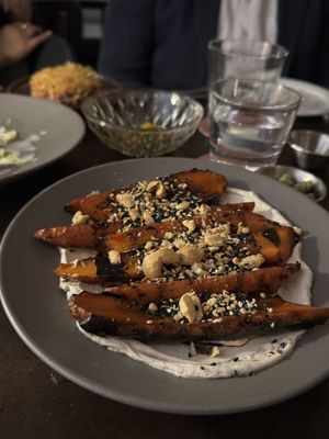 Carrots on cashew sauce   at Dear Friend Bar in Dartmouth