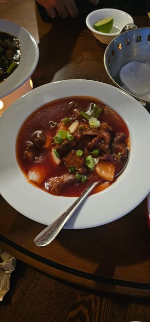 sweet&sour veganized dish  at Red Ruby Asian Restaurant in Ayia Napa