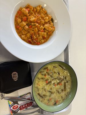 Green bean stew and tikka massala tofu  at Campusmensa Poppelsdorf (CAMPO) in Bonn
