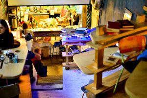 and inside, it's like going to a secret location at Fruits&Veges in Moscow