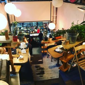 Cool interior at Fruits&Veges in Moscow