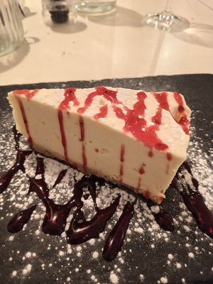 Vanilla Cheesecake at Vivido Bar & Restaurant in Harrogate