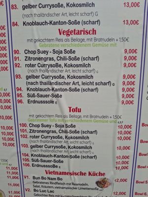  at Chopsticks Asia Bistro in Wernigerode