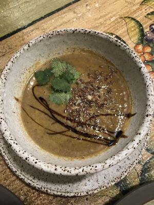 Mushroom soup  at Nym Kitchen in Moscow