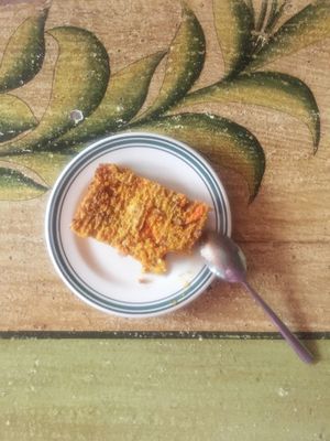 carrot cake at Nym Kitchen in Moscow