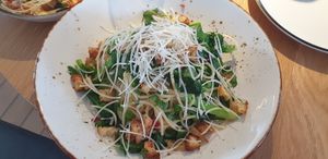 Vegan brocollini pasta at Rococo in Mordialloc