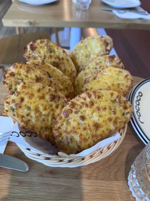 Garlic bread with Vegan cheese  at Rococo in Mordialloc