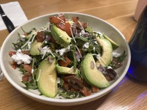 Avo, rocket & vegan feta salad  at Rococo in Mordialloc