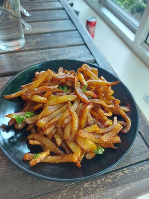 Potato tareko at Namaste Nepal in Chiang Mai