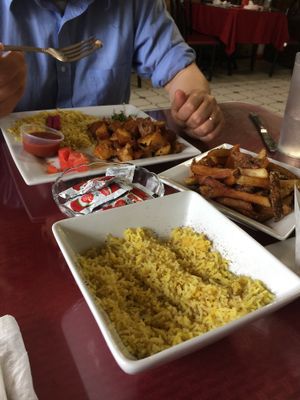 Garlicky potatoes are still calling to me... at That Lebanese Place in Springfield