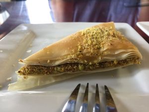 Pistachio baklava  at That Lebanese Place in Springfield
