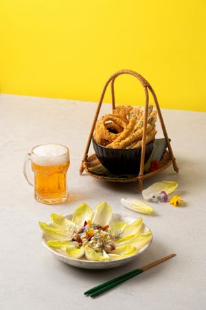 Side menu : Crunch Veggie Basket, Endive Finger Mill at Plantude - Godeok  in Seoul