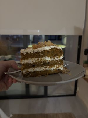 Carrot cake was to die for   at Italdo Café Bistro in Tulum
