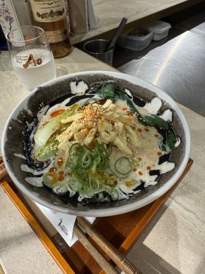 Spicy sesamee  at MOON and BACK Ramen Bar Kobe in Kobe
