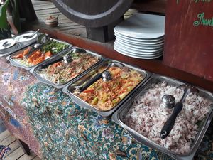 Buffet at Art Cafe in Koh Phangan