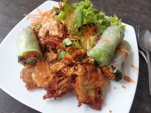 Buffet at Art Cafe in Koh Phangan