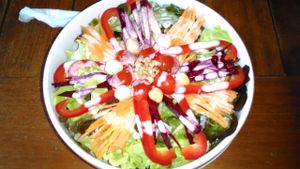 Sunflower salad. at Art Cafe in Koh Phangan