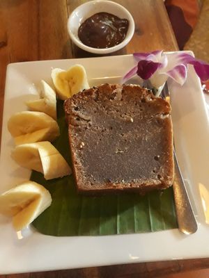 Banana bread at Art Cafe in Koh Phangan