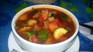 vegetable soup at Art Cafe in Koh Phangan