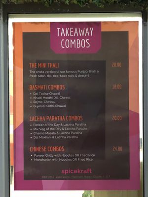 Menu at Spice Kraft JLT in Dubai