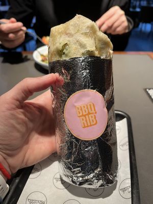 BBQ short rib burrito. Yum!  at Club Mexicana - Boxhall City in London