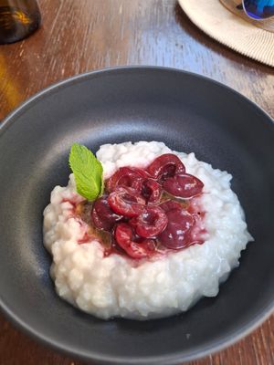 Rice pudding at Mauvaise Herbe in Marseille