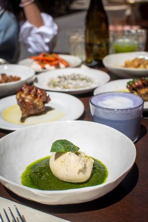 Vegan mozzarella at Mauvaise Herbe in Marseille