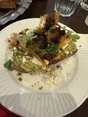 9 € pour une demi tartine   at Mauvaise Herbe in Marseille