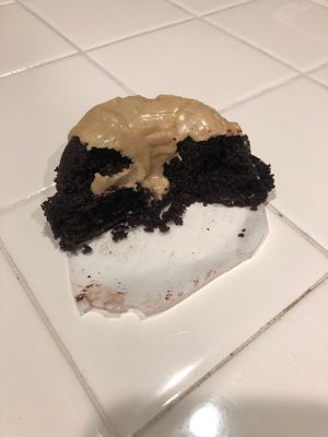 Oops!  Ate some before I remembered to take a photo!  Whisky-chocolate mini Bundt.  So good!  at Ugly Oats Kitchen - Pre-order in Redlands