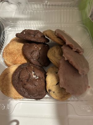 Snickerdoodles, choco chip, strawberry & choco peanut butter cookies  at Ugly Oats Kitchen - Pre-order in Redlands