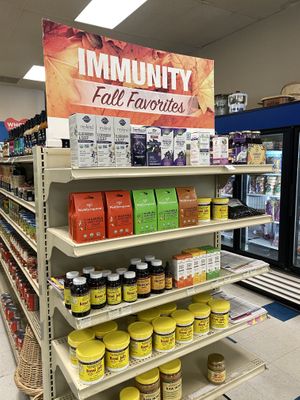 Lots of Elderberry Products for Fall  at Village Health Foods in Modesto