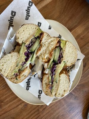 Vegan Avocado Bagel  at DUPLA in Bilbao