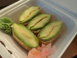 Avocado inari at HARU in Bloemfontein