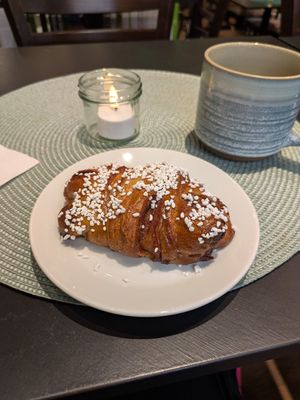 Cinnamon bun at Bacchi Syre  in Stockholm