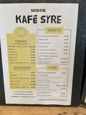   at Bacchi Syre  in Stockholm