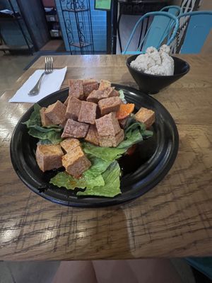 Orange tofu   at Thai China Bistro in Tucson