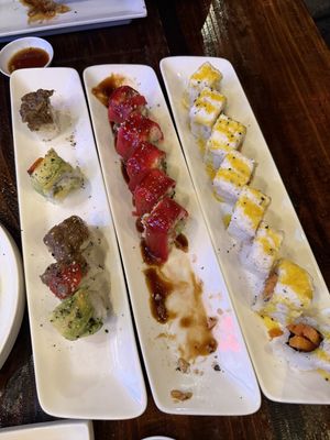 Rainbow Roll & White Dragon  at Lion West Portal  in San Francisco