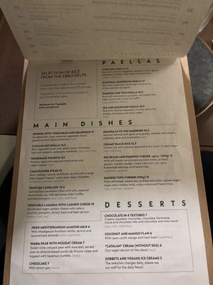 Menue   at PÖTSTOT in Barcelona