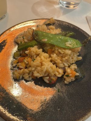 Vegetable paella  at PÖTSTOT in Barcelona