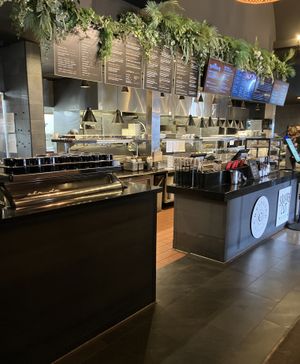 Ordering counter at Curiouser Coffee and Conservatory in Apple Valley