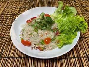 Glass noodle salad  at Fin Fin Food in Hua Hin