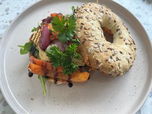 Vege bagel  at Mile coffee&more  in Oswiecim