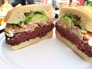 'Avacado oink bits raw mozzarella' at Source Mini in Berkeley